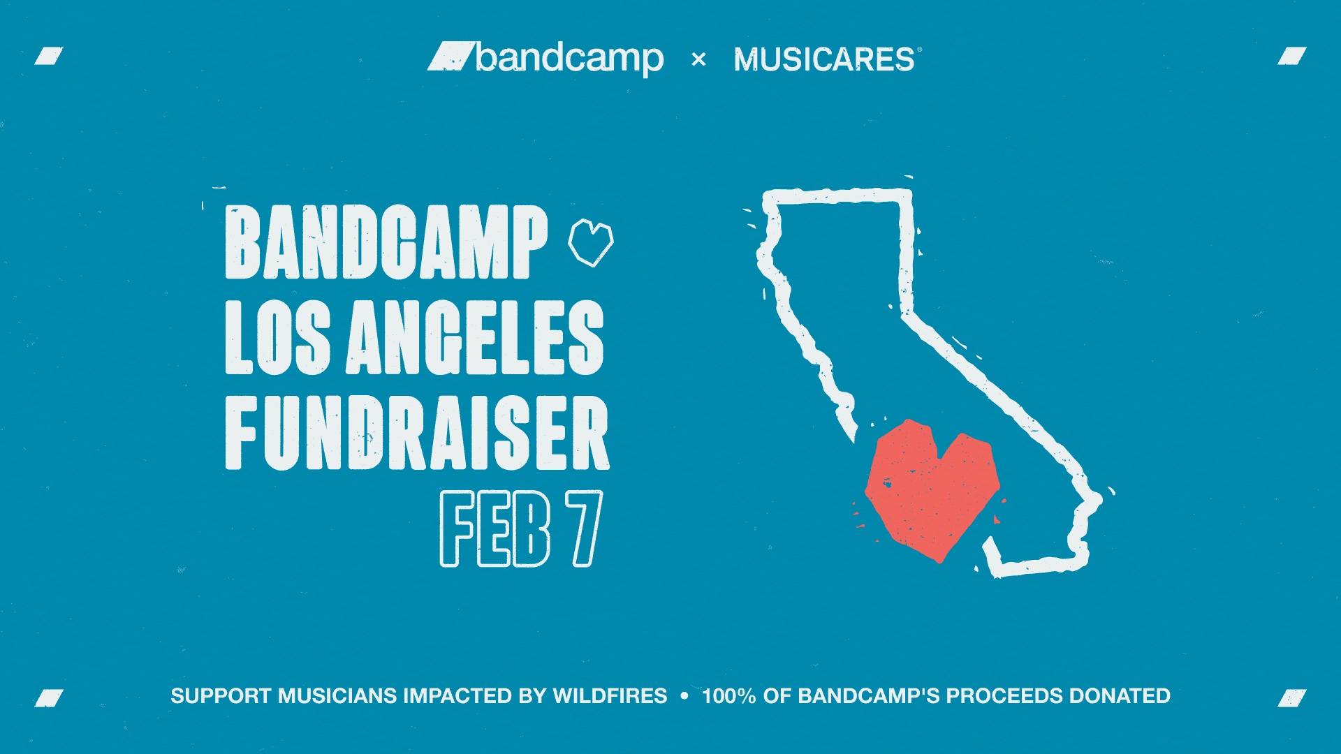 Bandcamp mobilise le soutien de l'industrie musicale pour les secours aux incendies en Californie