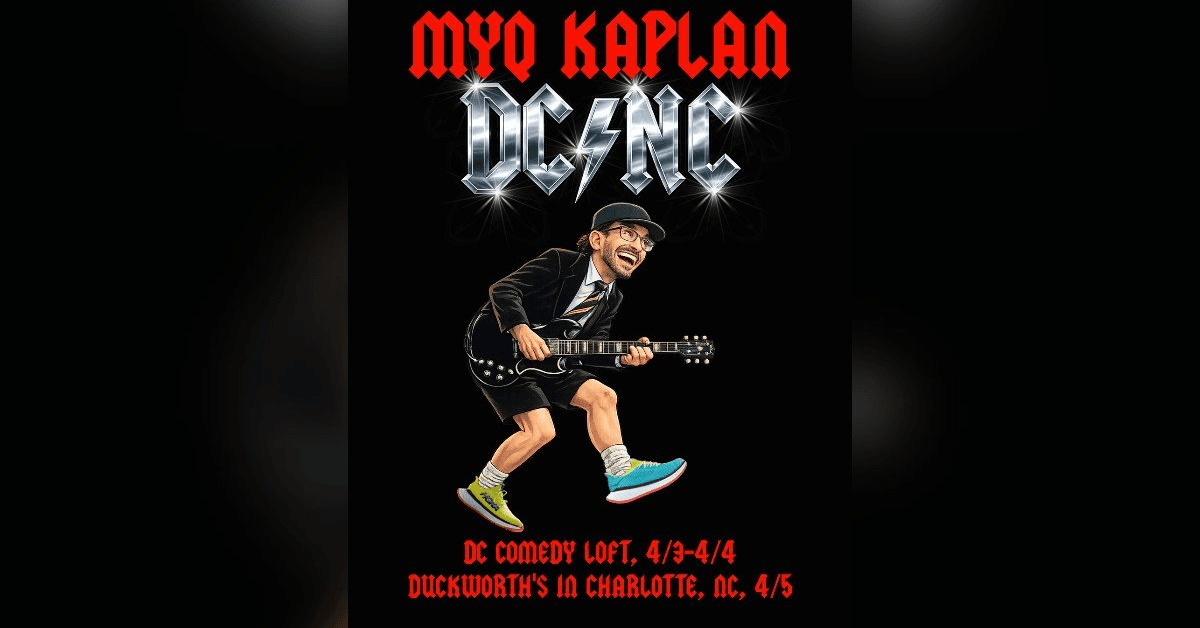 Le comédien Myq Kaplan annonce des dates de spectacle en avril à Washington DC et Charlotte
