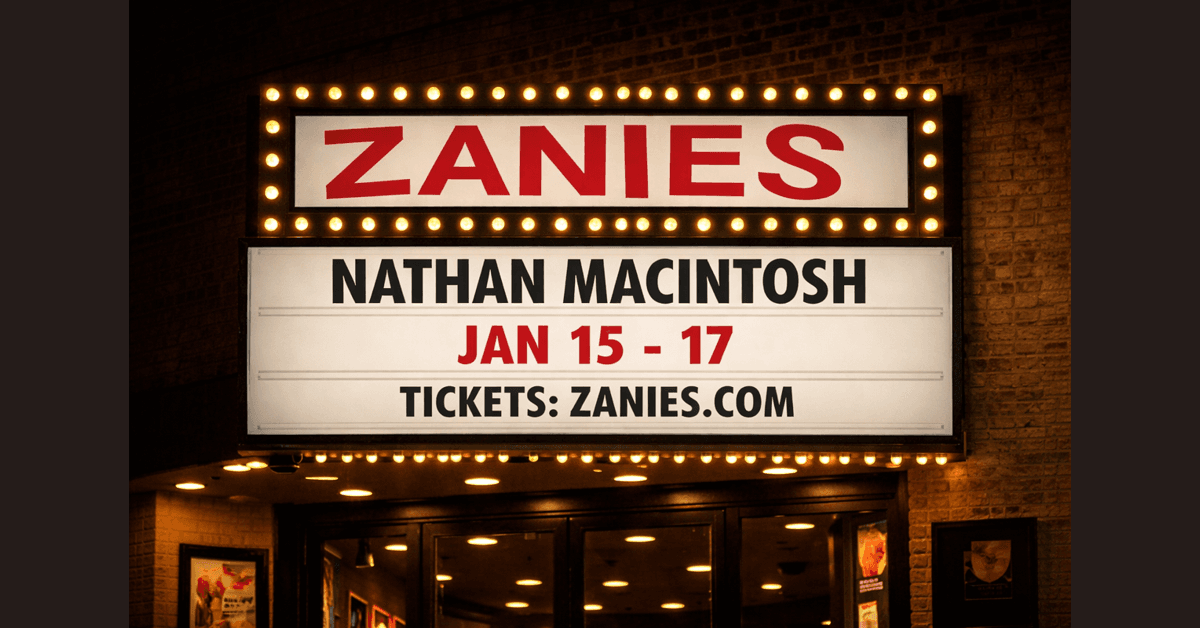 Nathan Macintosh revient au Zanies Chicago pour une série limitée de cinq spectacles