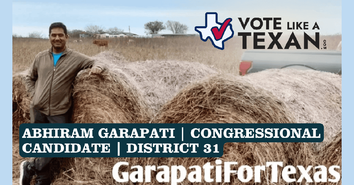 Le candidat au Congrès du Texas Abhiram Garapati aborde l'immigration, la technologie et les enjeux ruraux dans une interview civique