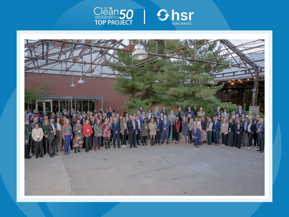 HSR Zero Waste remporte le prix Clean50 2026 du meilleur projet pour sa transformation zéro déchet d'un centre de congrès