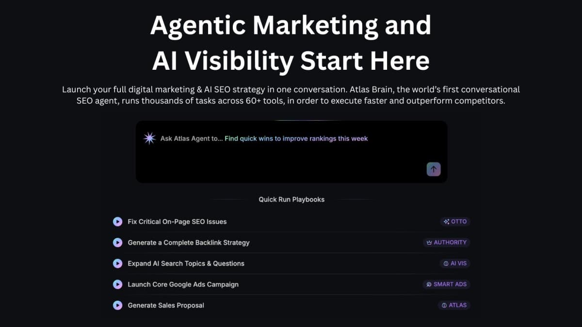 Search Atlas lance Atlas Agent avec les métriques Domain Power et LLM Visibility