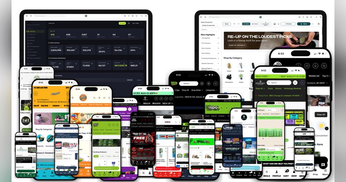 La plateforme e-commerce Buddy Cannabis atteint 300 vitrines et étend POSaBIT Pay au paiement en ligne