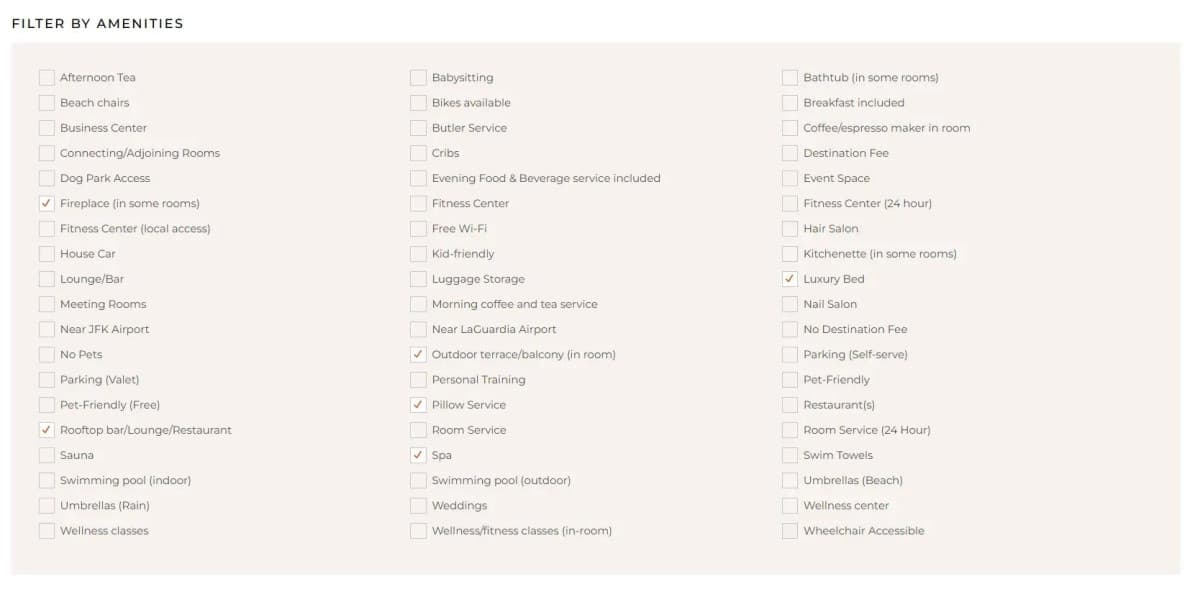 Power Search NYC révolutionne la recherche d'hôtels à New York avec plus de 60 filtres personnalisables
