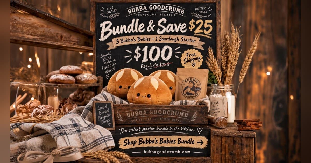 Bubba Goodcrumb lance la peluche Bubba's Baby Sourdough à l'échelle nationale, surfer sur l'engouement pour le levain