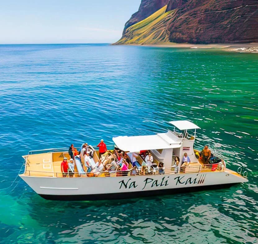La flotte de catamarans de Kauai offre plus de temps sur Na Pali, moins de trajet