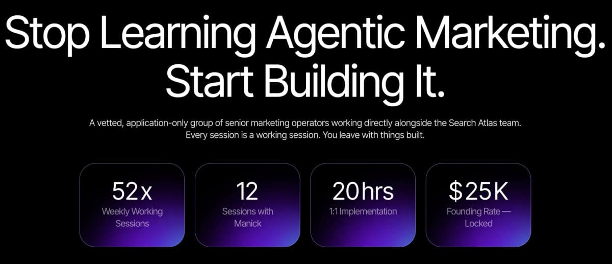 Search Atlas lance le programme Agentic Marketing Mastermind pour la transformation des agences