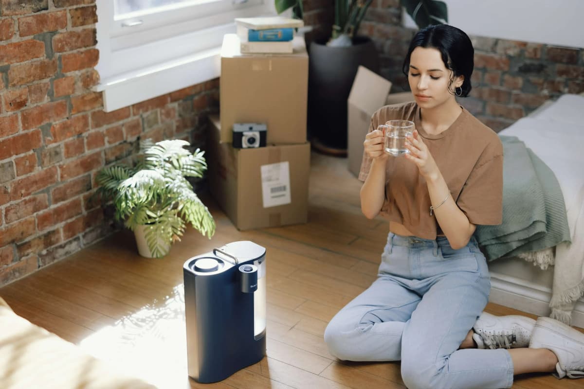 Le système d'osmose inverse Bluevua offre une solution compacte de filtration d'eau pour les petites familles