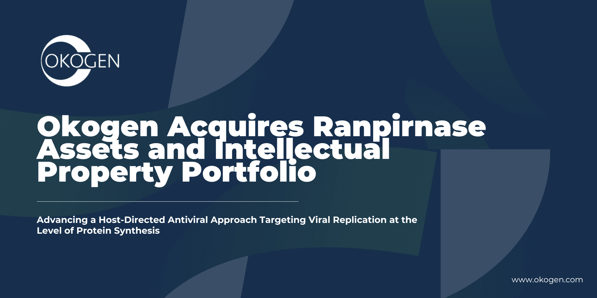 Okogen élargit son portefeuille antiviral avec l'acquisition de la ranpirnase auprès d'Orgenesis