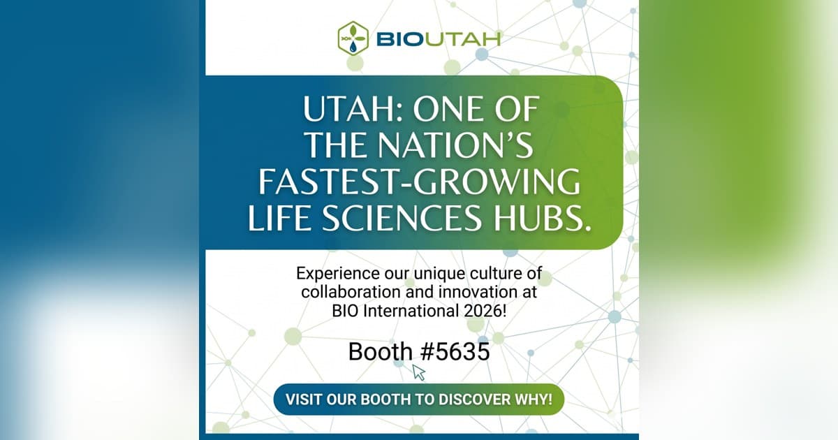 L'industrie des sciences de la vie de l'Utah se présentera au BIO International Convention avec un pavillon co-organisé par BioUtah et ses partenaires