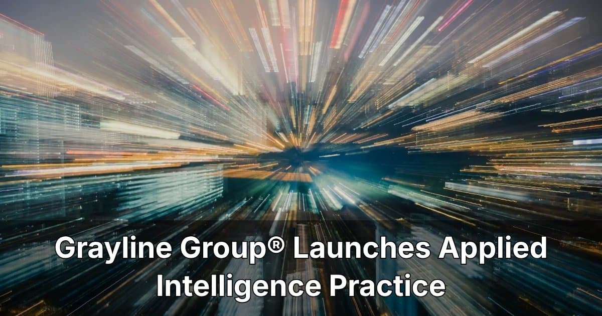 Grayline Group lance une pratique d'Intelligence Appliquée pour relever les défis de mise en œuvre de l'IA dans les secteurs critiques