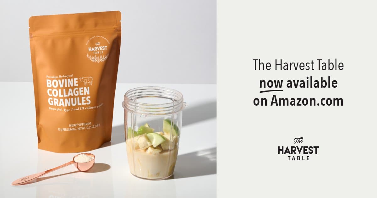 Les Granules de Collagène Bovin The Harvest Table Désormais Disponibles sur Amazon, Élargissant l'Accès à une Nutrition à Étiquette Propre