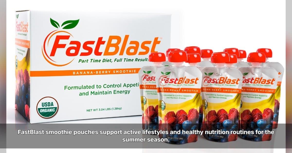 FastBlast promeut une nutrition à base de plantes pour le bien-être au printemps et en été