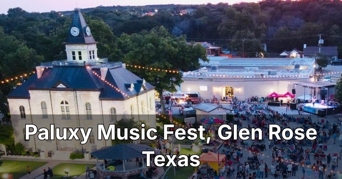 Le Paluxy Music Fest de retour à Glen Rose avec de la musique live gratuite pendant le week-end du Memorial Day