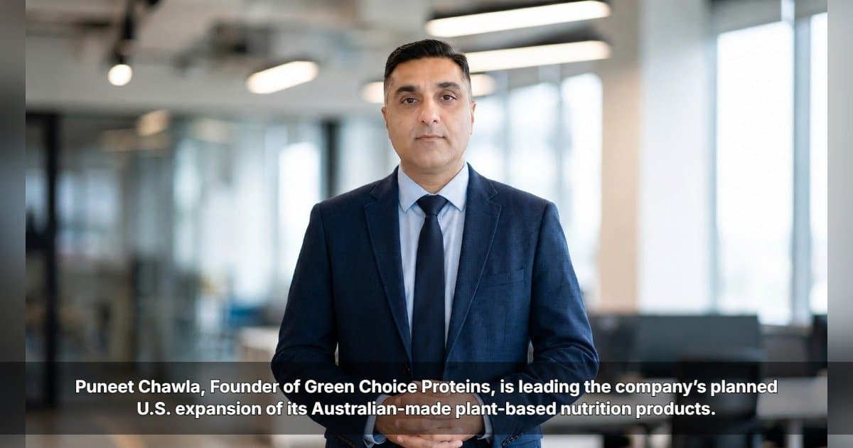 Green Choice Proteins annonce l'expansion aux États-Unis de sa marque de nutrition végétale fabriquée en Australie