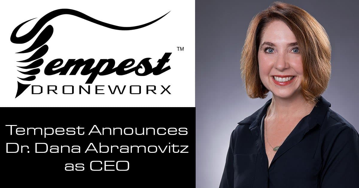 Tempest Droneworx nomme le Dr Dana Abramovitz PDG alors que l'entreprise passe à la commercialisation