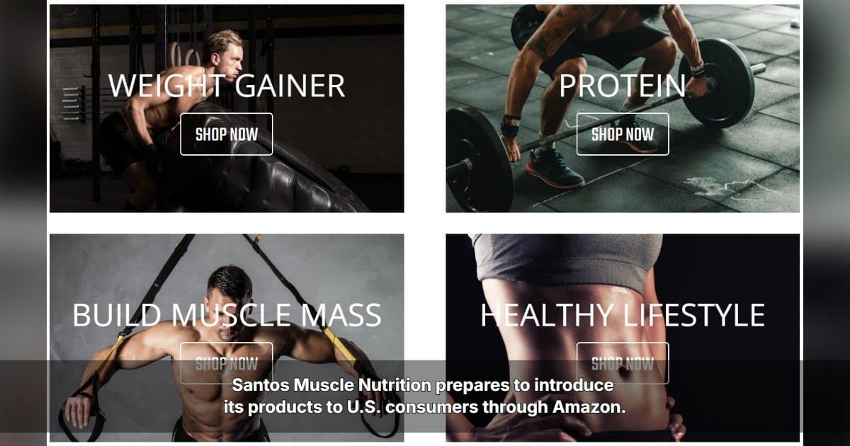Santos Muscle Nutrition met en avant ses normes de qualité européennes avant son lancement sur Amazon aux États-Unis