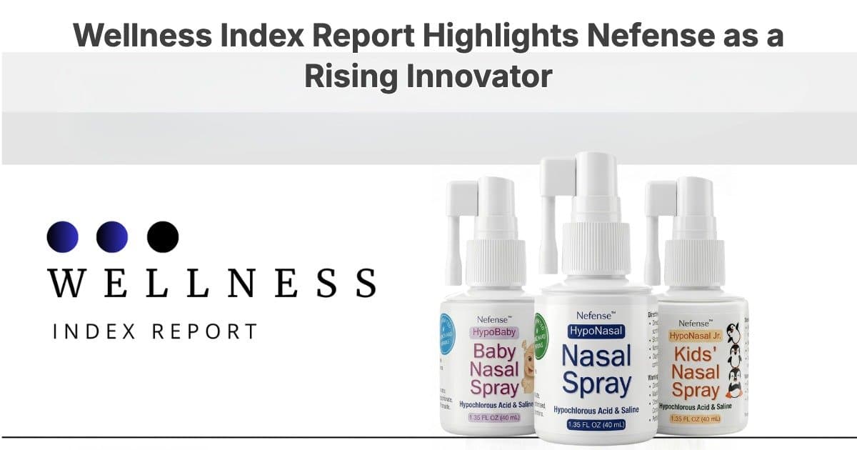 Rapport Wellness Index nomme Nefense leader de l'innovation en santé nasale