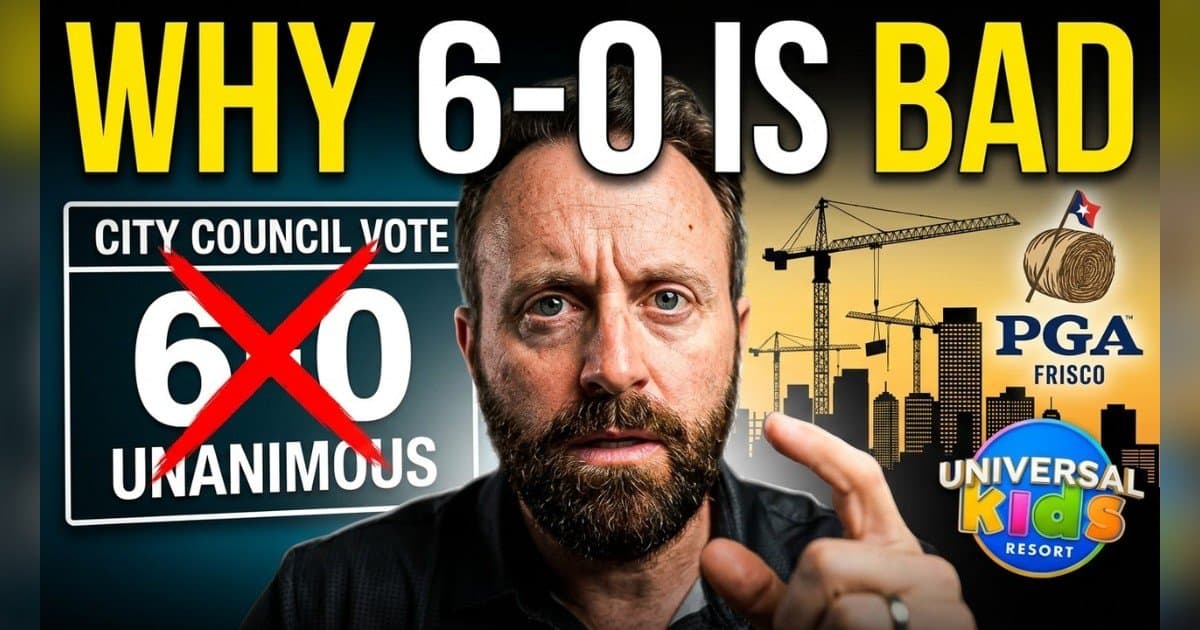 Le conseiller municipal de Frisco, Jared Elad, prévient que les votes unanimes signalent une pensée de groupe, pas une bonne gouvernance