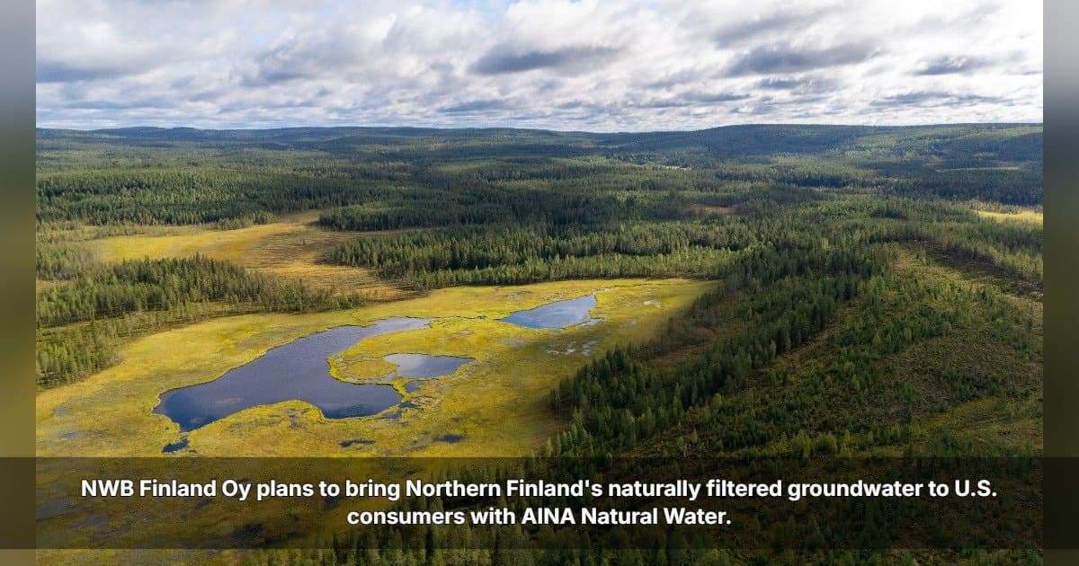 NWB Finland Oy va lancer l'eau naturelle AINA sur le marché américain avec un emballage durable