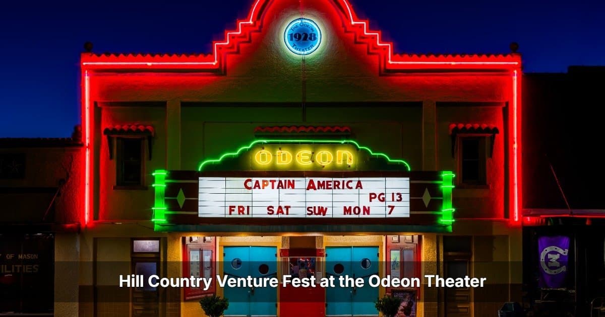Hill Country Venture Fest organise une soirée de pitchs étudiants au théâtre historique Odeon