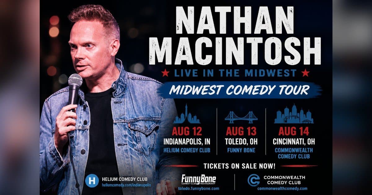 Le comédien Nathan Macintosh en tête d'affiche de trois clubs du Midwest en trois soirées