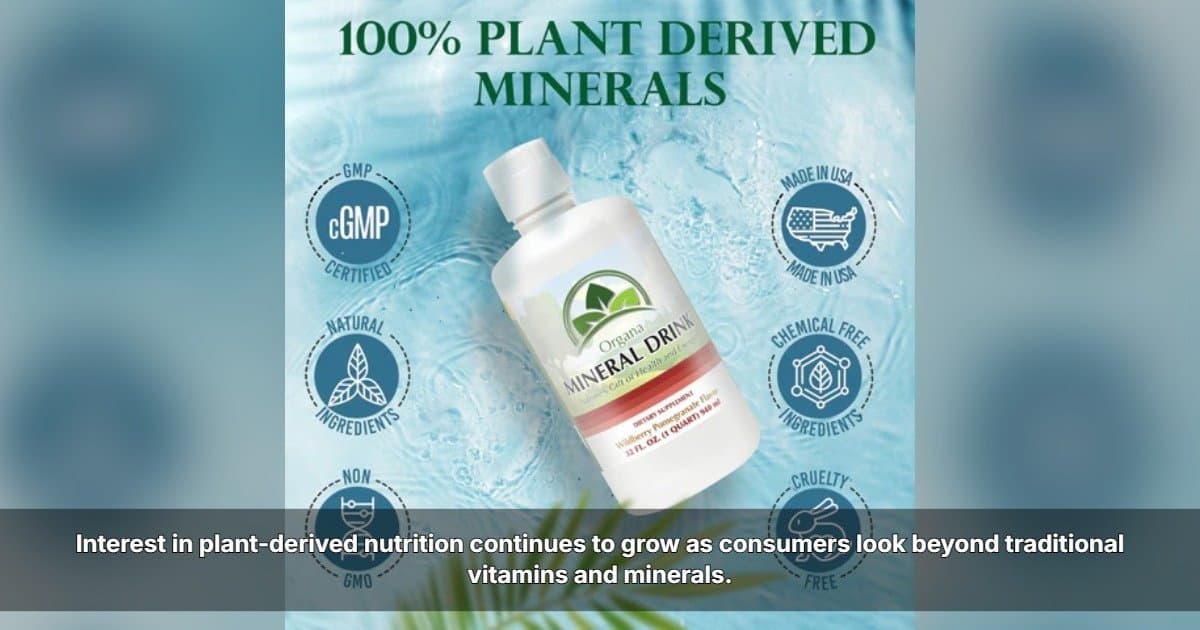 L'intérêt des consommateurs pour la nutrition d'origine végétale attire l'attention sur les minéraux fulviques, selon ORGANA International