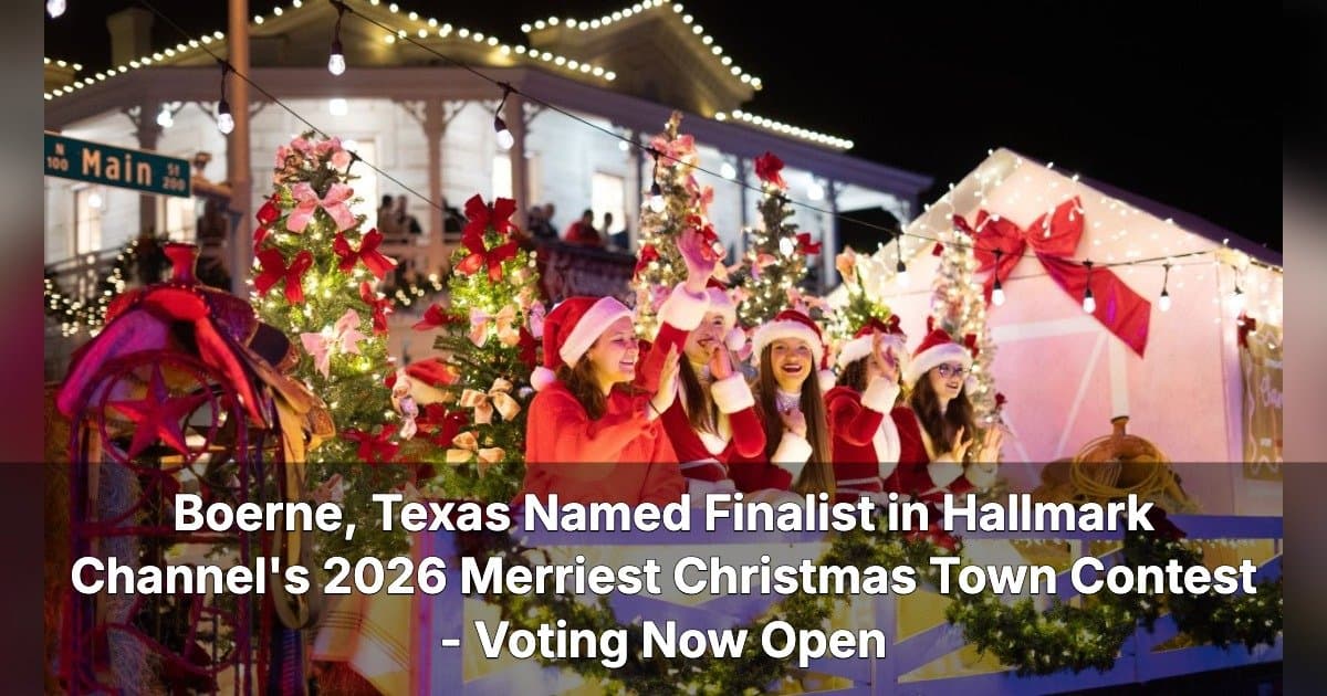Boerne nommée finaliste au concours de la ville la plus festive de Noël de Hallmark Channel