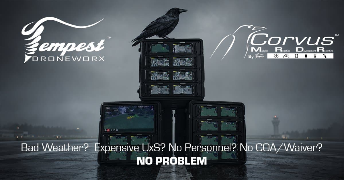 Tempest Droneworx lance la plateforme Corvus MRDR™ pour accélérer le développement de systèmes autonomes