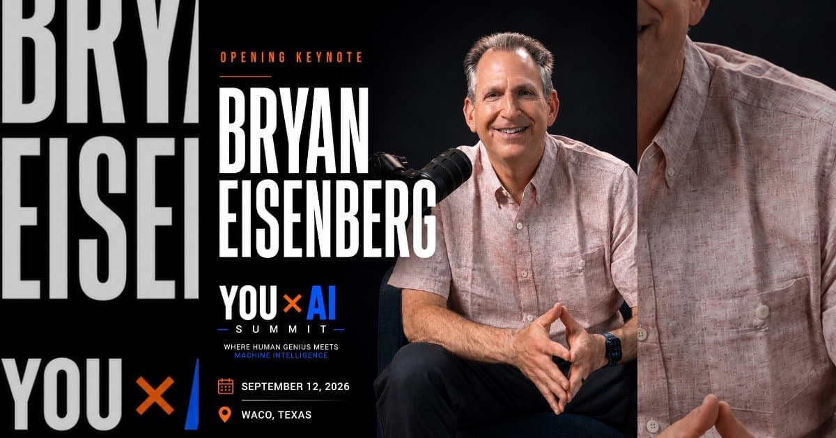 Bryan Eisenberg sera le conférencier principal du sommet YOU x AI, mettant l'accent sur la connexion humaine à l'ère de l'IA