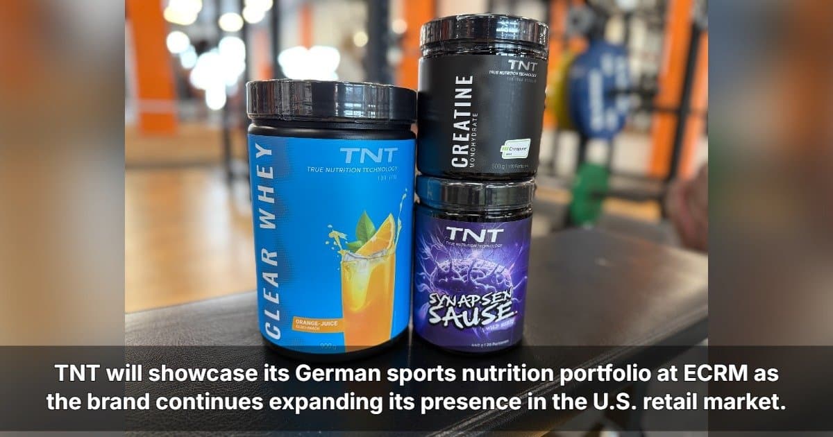 TNT poursuit son expansion dans le commerce de détail aux États-Unis lors de la session ECRM Sports Nutrition