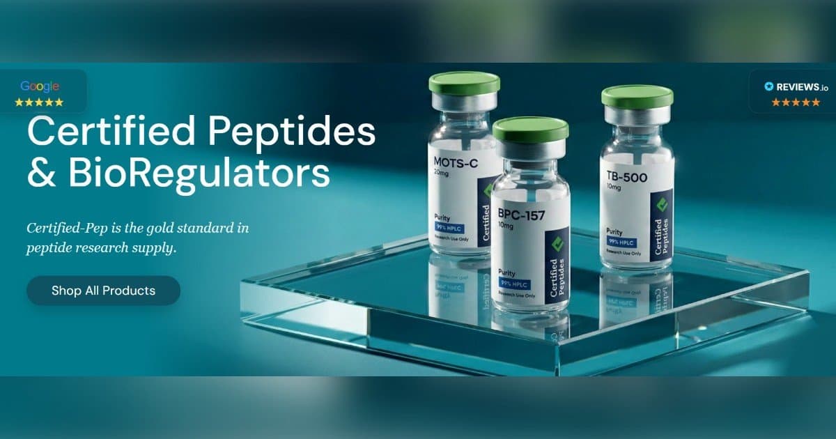 Certified-PEP met l'accent sur la fabrication américaine et les tests indépendants pour les peptides de recherche