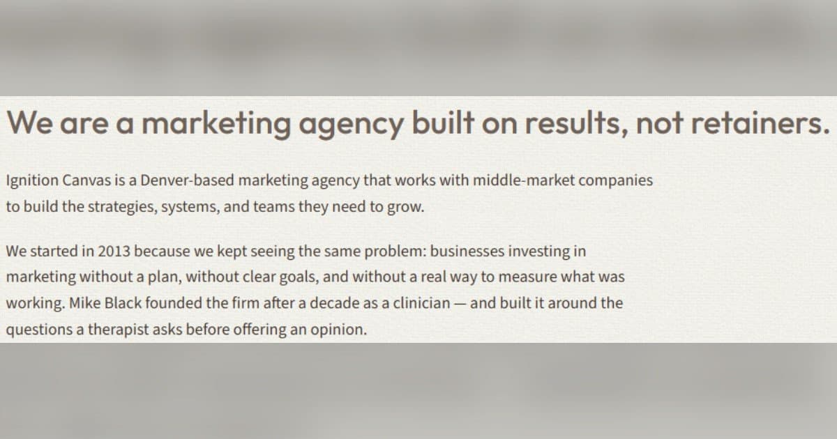 L'agence de marketing de Denver Paige Black devient Ignition Canvas pour mettre l'accent sur une approche analytique impartiale