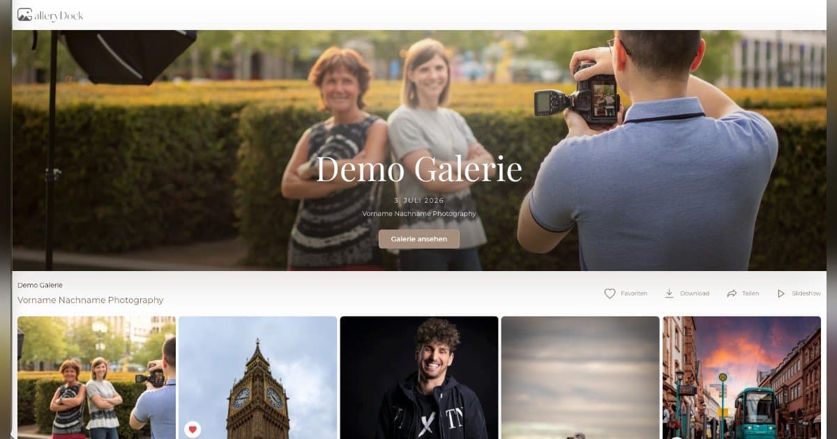 GalleryDock étend les galeries client intégrées aux sites web pour les photographes internationaux