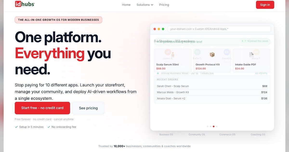 idhubs remet en question le modèle d'intégration logicielle et lance un système d'exploitation unifié pour l'ère de l'IA