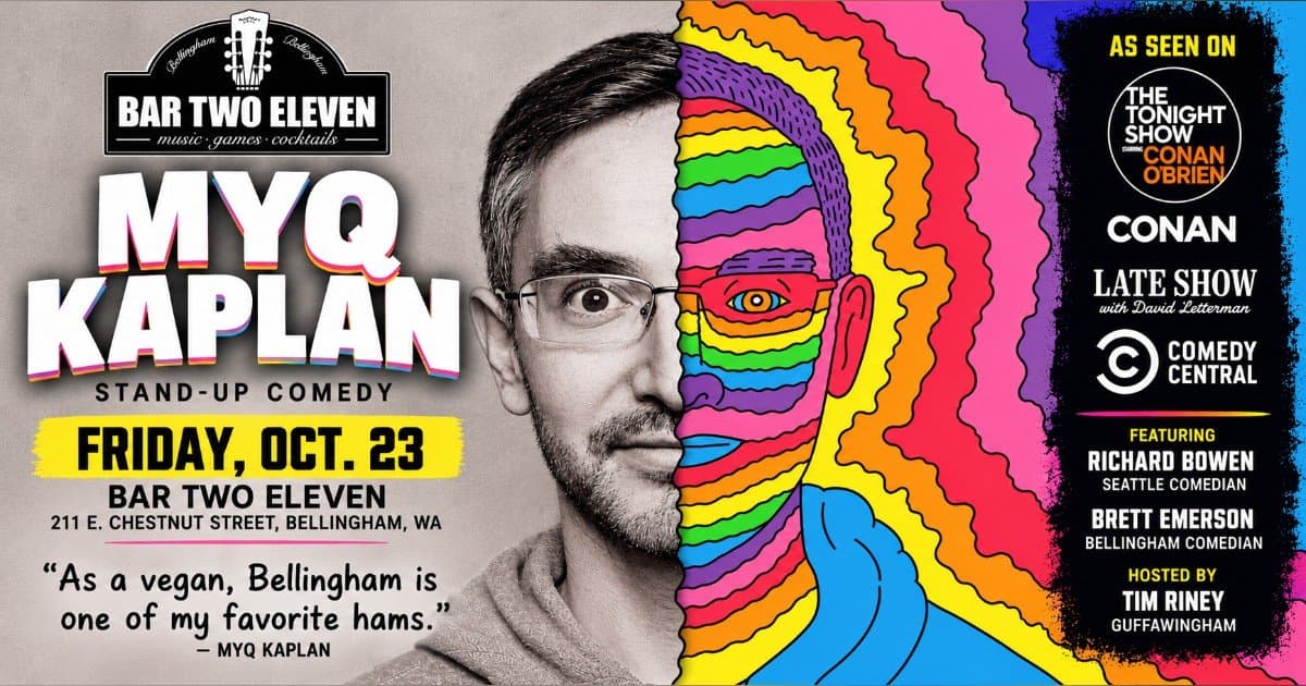 Myq Kaplan en tête d'affiche d'un spectacle d'humour d'une soirée à Bellingham