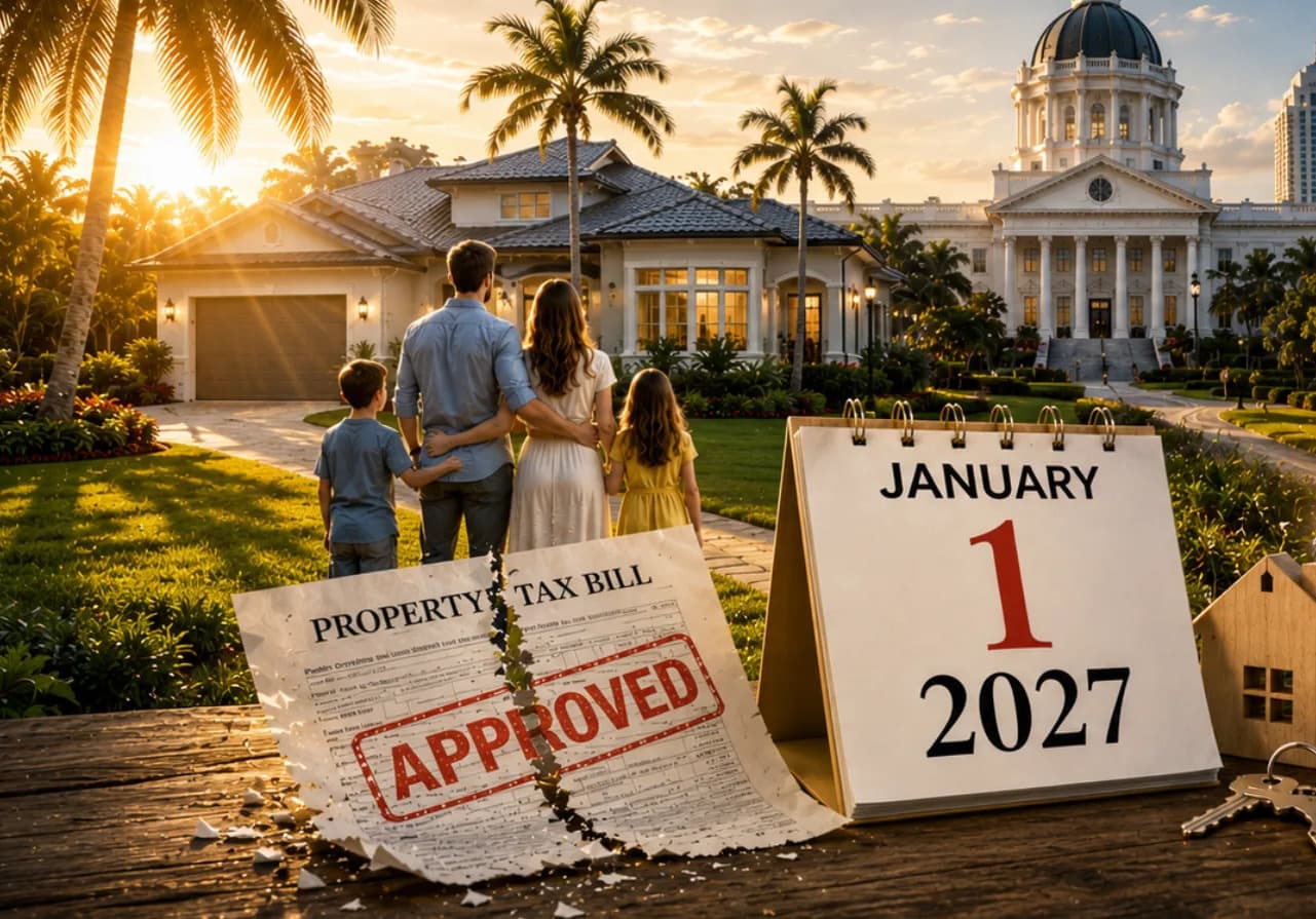 La mesure de vote sur la taxe foncière de 2026 en Floride comporte une date limite cruciale pour les acheteurs en janvier 2027