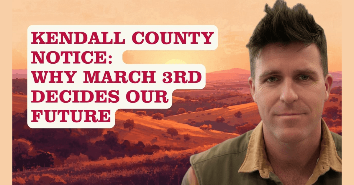 JC Taylor annonce sa candidature au poste de commissaire du comté de Kendall, en mettant l'accent sur la planification stratégique et les infrastructures