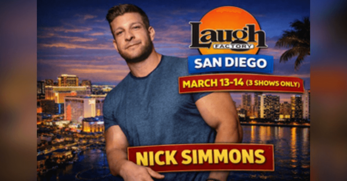 Nick Simmons en tête d'affiche de trois spectacles au Laugh Factory de San Diego en mars