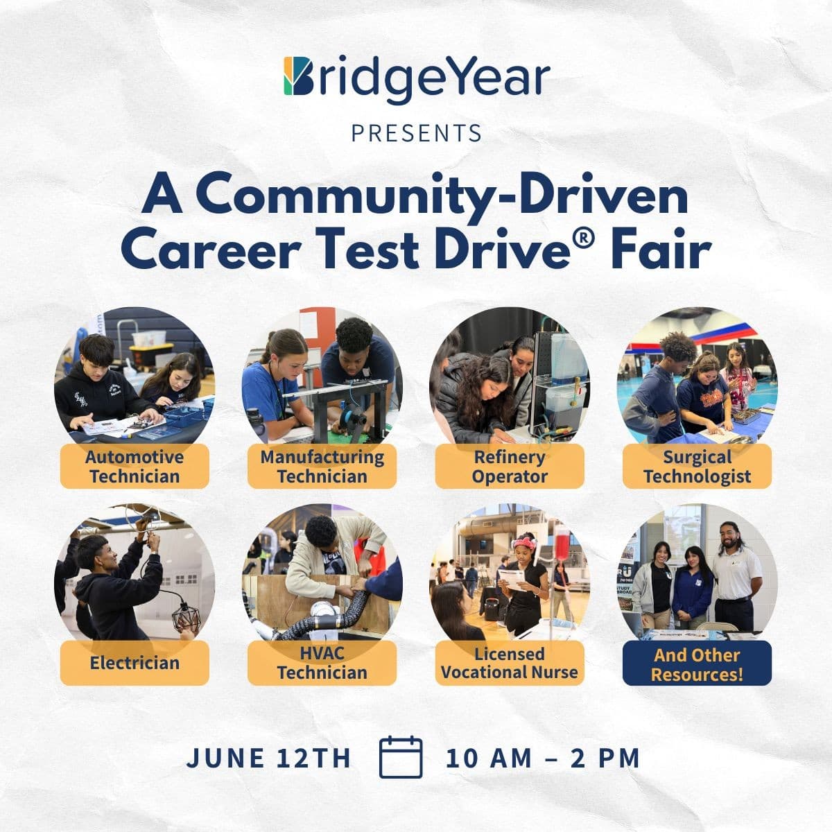 BridgeYear organise un salon gratuit « Career Test Drive® » pour la communauté à Houston le 12 juin