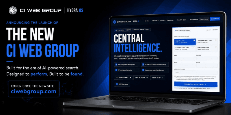 CI Web Group relance ciwebgroup.com pour l'ère de la recherche alimentée par l'IA