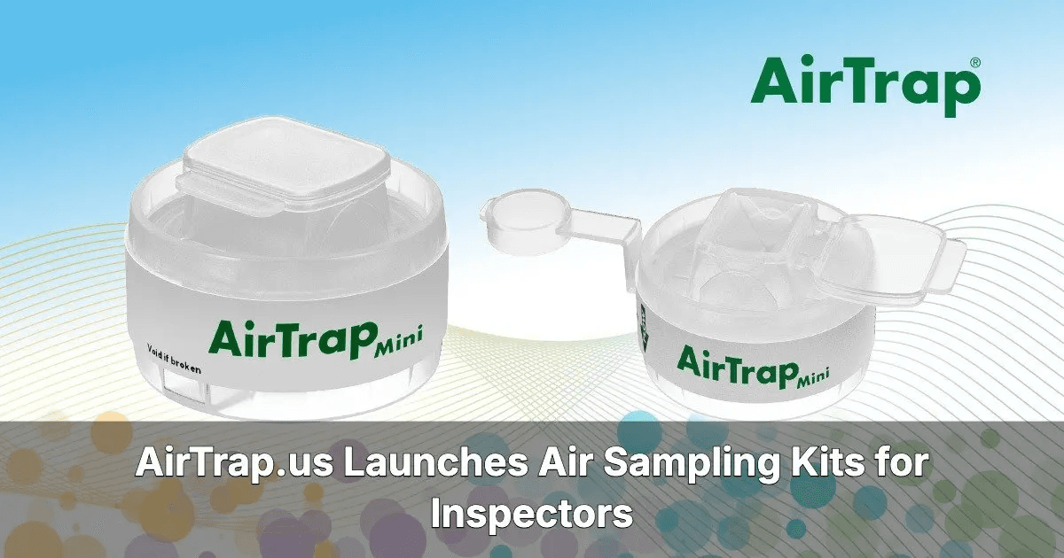 AirTrap lance une cassette de piège à spores modernisée pour les tests de qualité de l'air intérieur