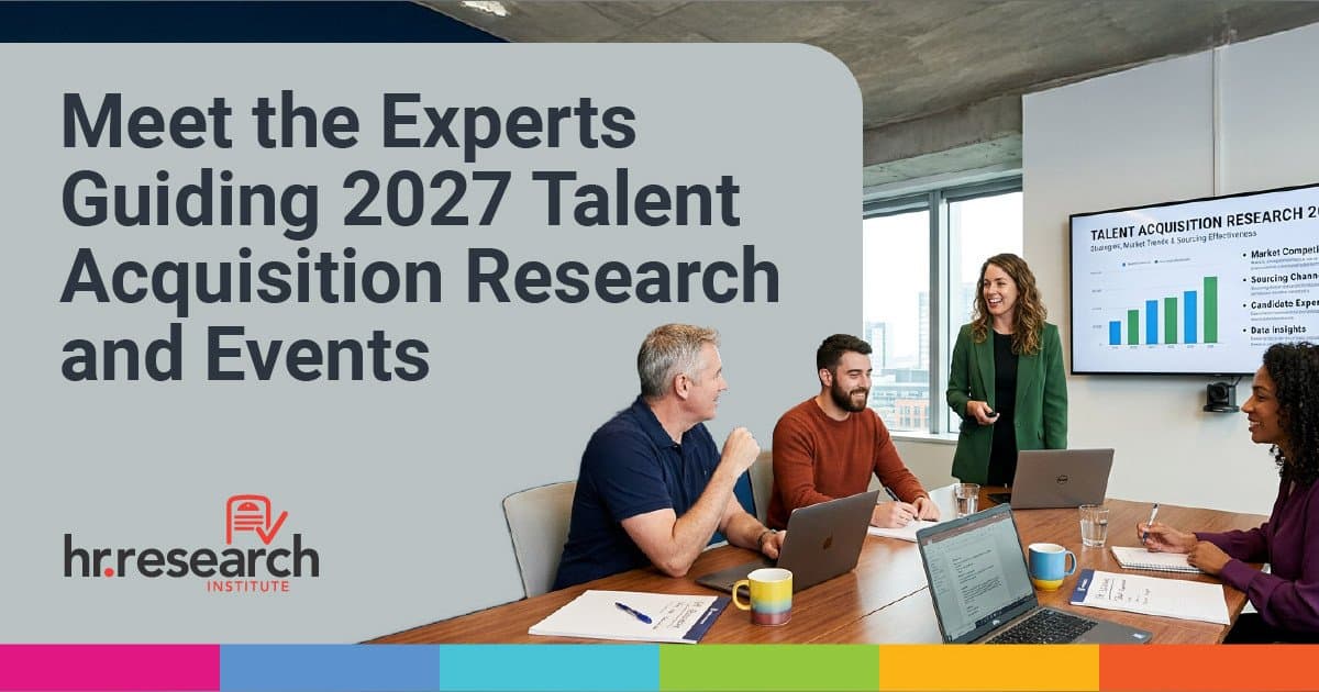 L'Institut de recherche RH de HR.com dévoile le comité consultatif sur l'acquisition de talents 2027